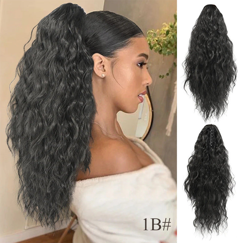 18 Inch Glamorous Wavy Hair Extension with Ponytail