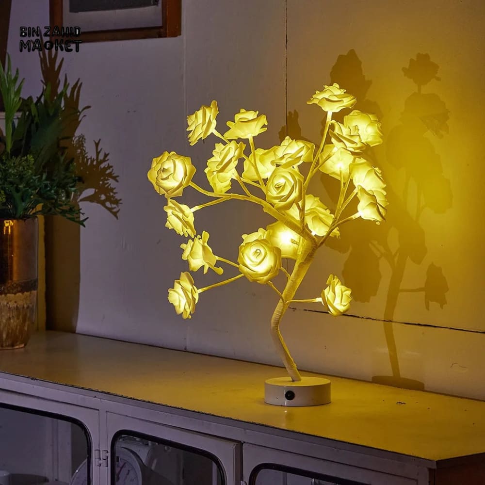 BloomGlow Rose Lamp