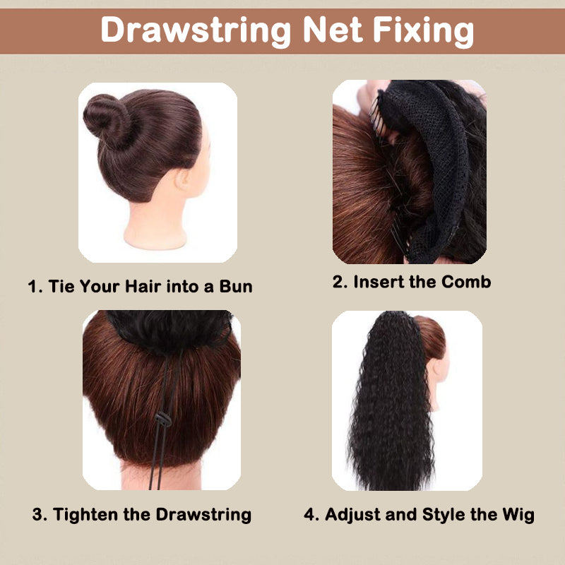 18 Inch Glamorous Wavy Hair Extension with Ponytail