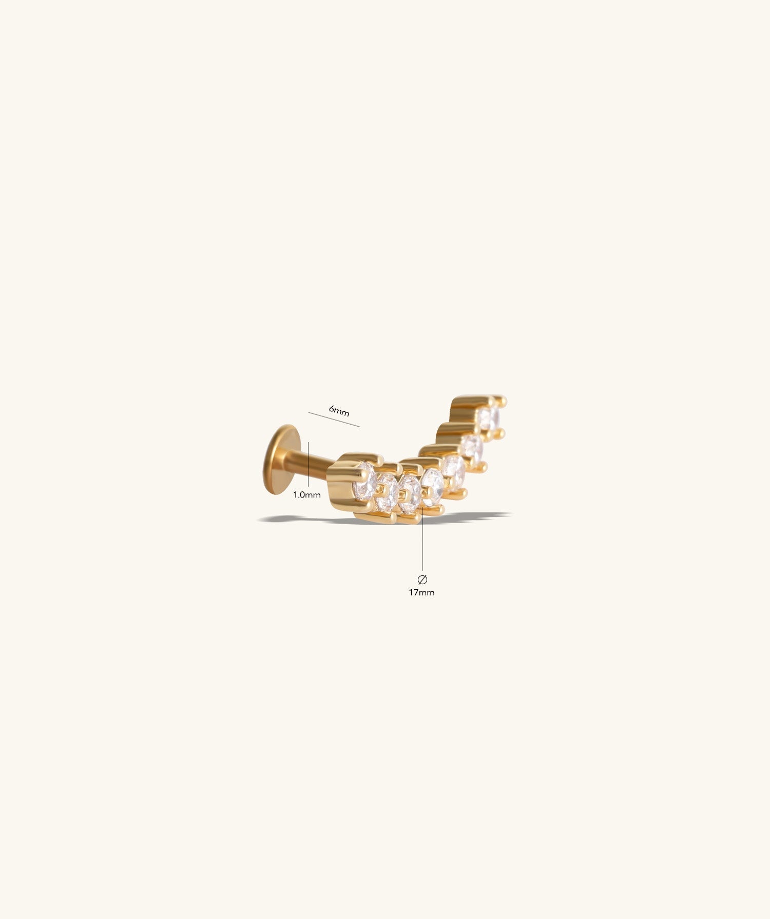 Luxe Sparkle Stud Earring