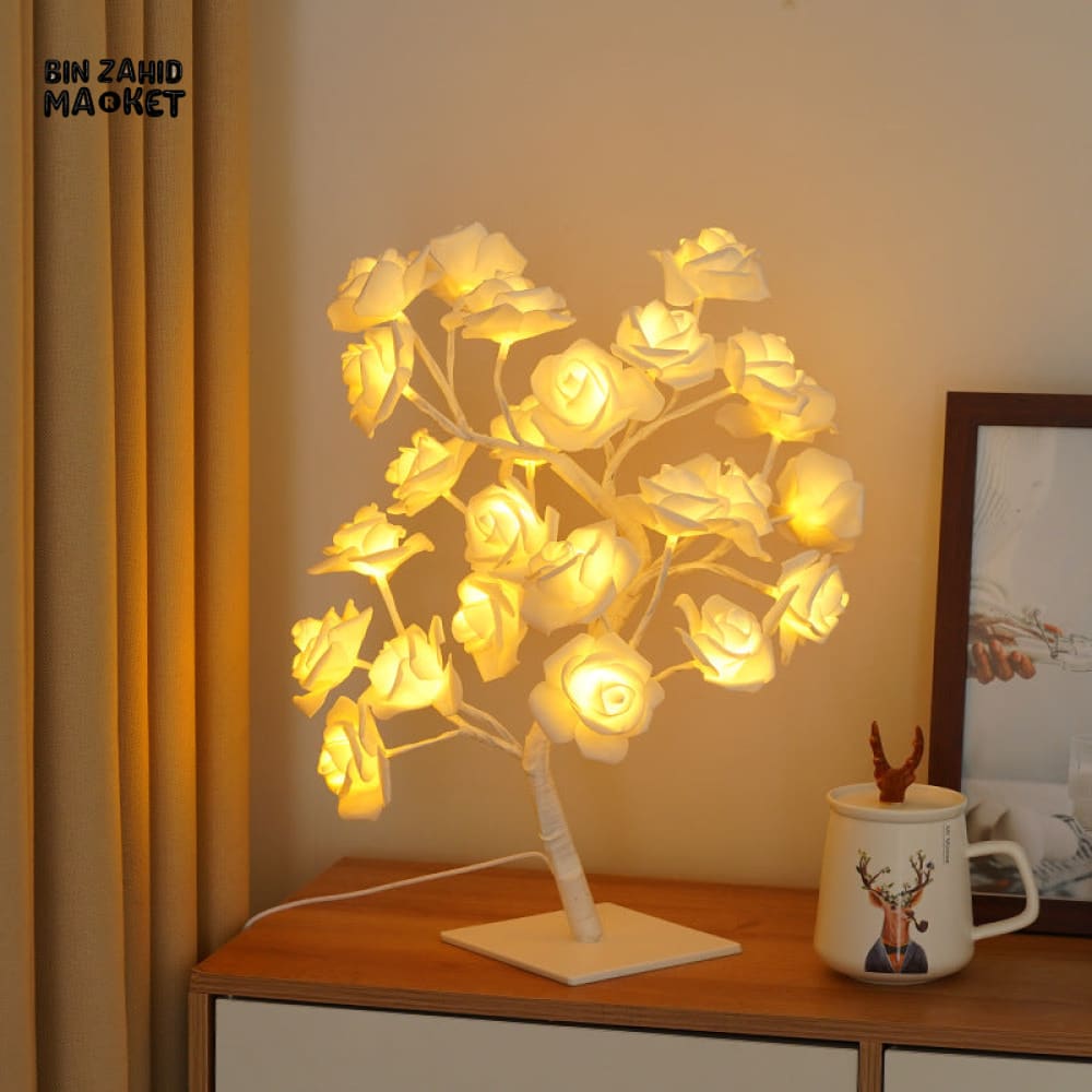 BloomGlow Rose Lamp