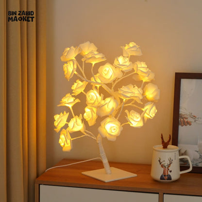 BloomGlow Rose Lamp