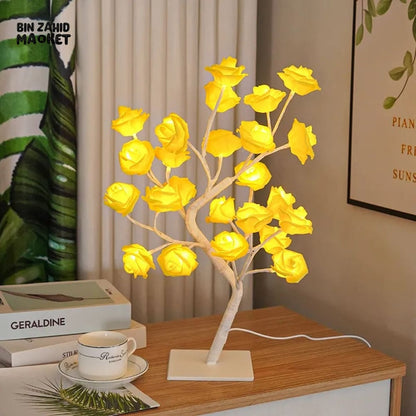 BloomGlow Rose Lamp