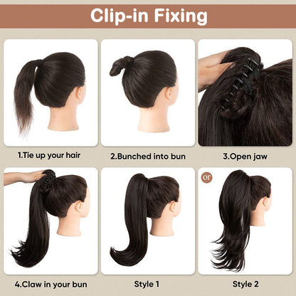 18 Inch Glamorous Wavy Hair Extension with Ponytail