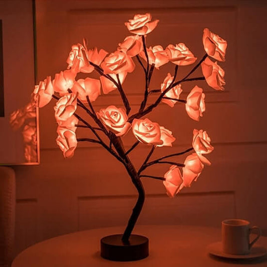BloomGlow Rose Lamp
