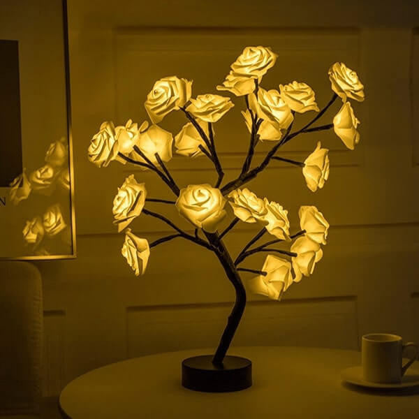 BloomGlow Rose Lamp